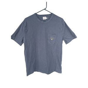 Faherty Large destination sun washed black pocket tshirt